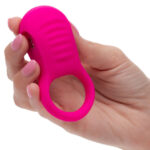 Basic Essentials Rechargeable Ridge Rider Ring - Pink - Image 4