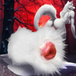 Snow She-Wolf Silicone Stroker - White - Image 3