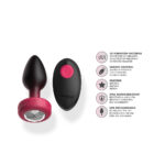 Eluxe Vibrating Clr Gem Rbyombre Plug Sm With Remote - Image 7