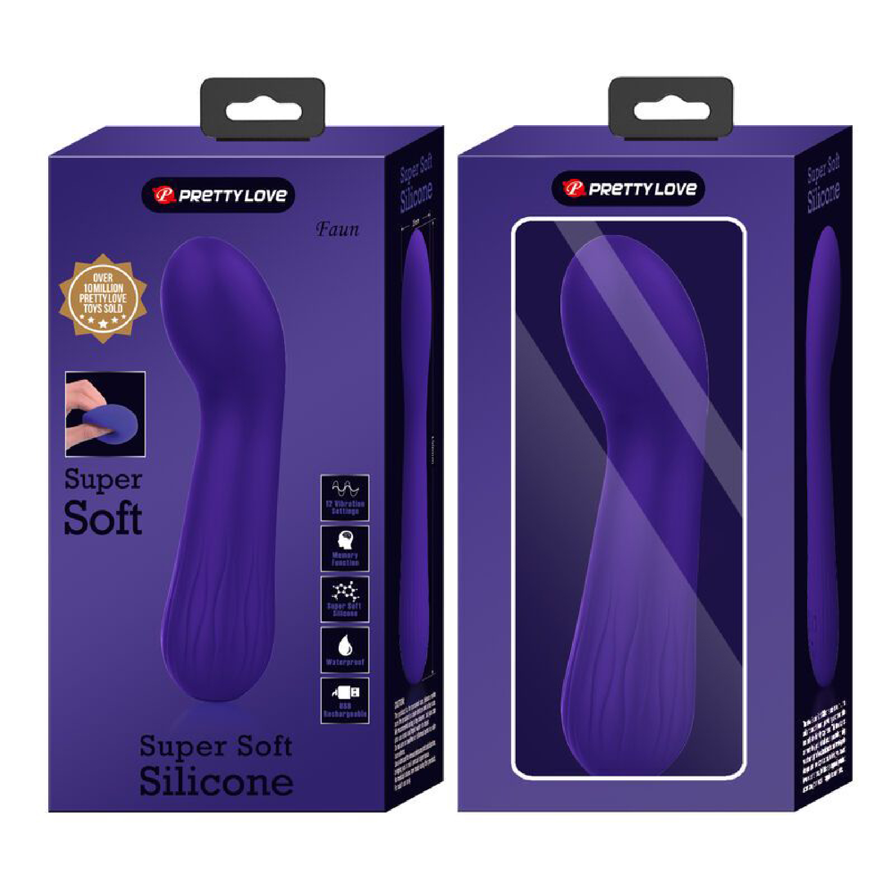 gGEH7VzlF7pXYQdCRQfZWl6kgvyO9YVU Faun Rechargeable Vibrator - Purple - Image 1