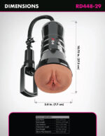 Pdx Extreme Wet Pussies Super Sucker XXL Stroker - Brown - Image 3