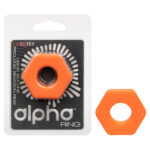 Alpha Liquid Silicone Prolong Sexagon Ring - Orange - Image 7