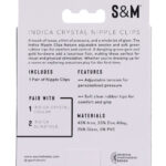 Indica Crystal Nipple Clips - Green