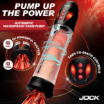 Power Up Automatic Waterproof Penis Pump - Clear - Image 3