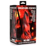 Hell Kiss Twisted Tongues Silicone Dildo - Red