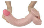 Real Skin 12” Dual Layer Dildo - Beige - Image 2