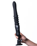 Max Silicone Thrusting Portable Love Machine - Black - Image 5