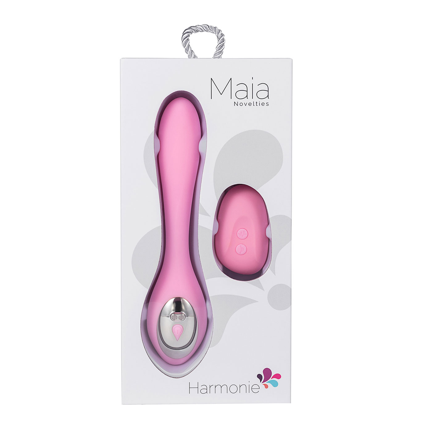 h08m80rTKiWYLw75INFklmArS57IIABL Harmonie Rechargeable Remote Silicone Bendable Vibrator - Pink - Image 1