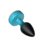 Eluxe Vibrating Clr Gem Bluombre Plug Sm With Remote - Image 12