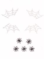 Spider Web Face Jewels Sticker - Image 2