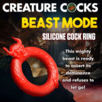 Beast Mode Silicone Cock Ring - Red - Image 7