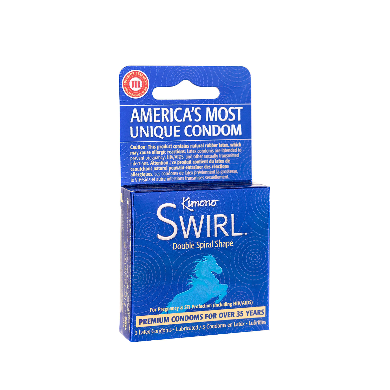 hUHxYmrEYYpTbSdOJ3PTRZfyC2ZEwpZS Kimono Swirl 3 Count Condoms - Image 1