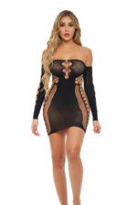 Diamond Drippin Dress - One Size - Black - Image 2