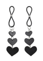 Heart Nipple Ties - Black - Image 5