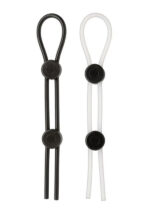 Cloud 9 Pro Sensual XL Cock Ring 2-Pack - Black/white - Image 3