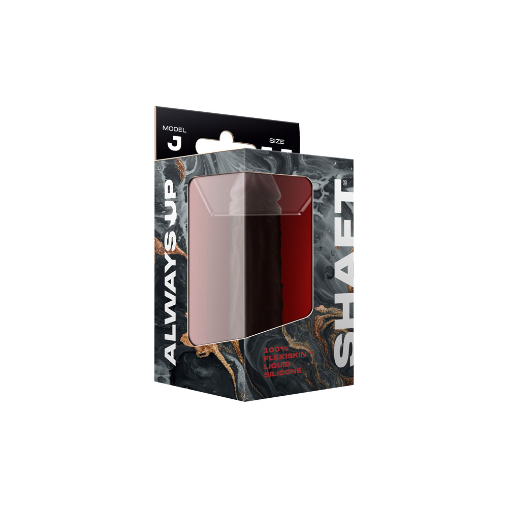 heUdA80bH3TJdjjqlH7yAT6cb6oFp8NQ Shaft - Model J 5.5 Inch Liquid Silicone Dong - Mahogany - Image 1