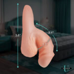 3.6" Silicone Packer Dildo - Light - Image 4