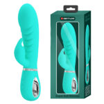 Prescott Super Soft Rabbit Silicone Vibrator - Vibrator -Teal - Image 8