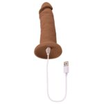 6 Inch Girthy Vibrating Dong - Dark - Image 7