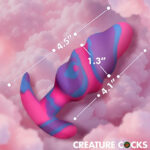 Unicorn Swirl Silicone Butt Plug - Medium - Image 3