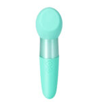 Rina Rechargeable Dual Motor Silicone 15- Function Vibrator - Green - Image 4