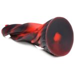 Hell Kiss Twisted Tongues Silicone Dildo - Red - Image 5