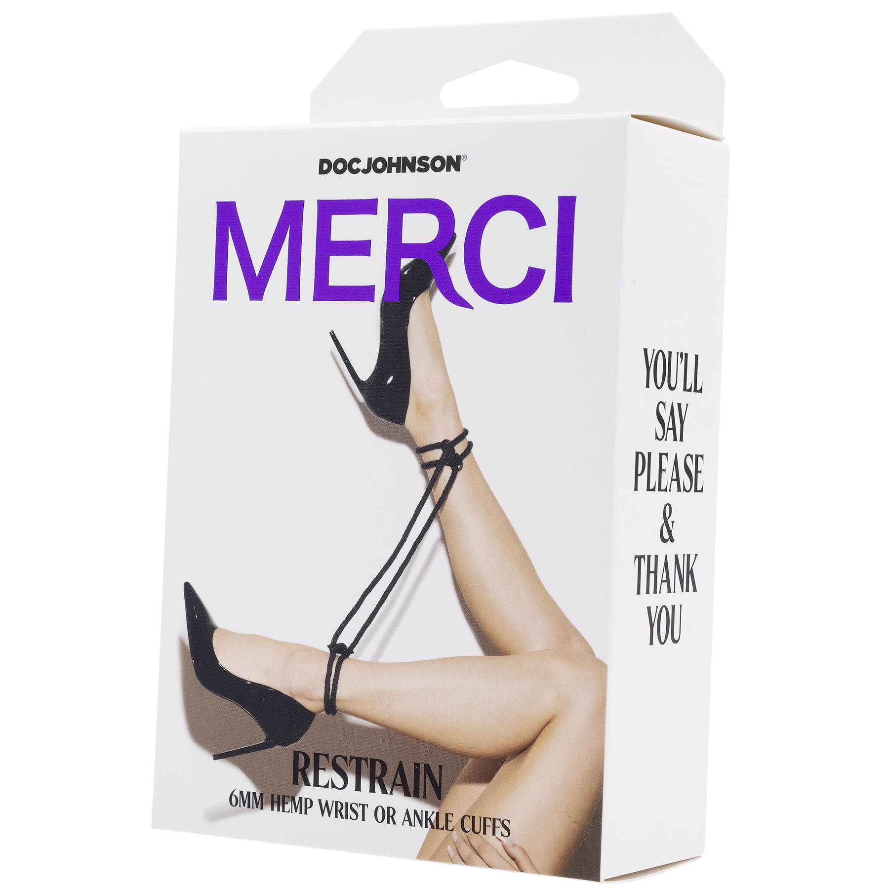 iZHg6iCejisoI8BgTZ4smG7NIXFJA3Wg Merci - Restrain - 6mm Hemp Wrist or Ankle Cuffs - Black - Image 1