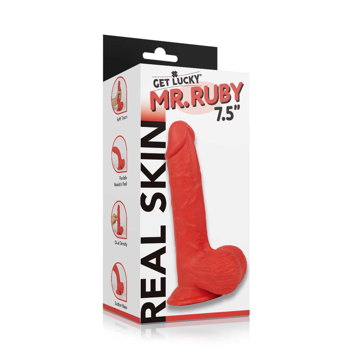 iaSjE94Oq9cLXZ4vi6VorVzsPbM3Uqi3 Real Skin Mr. Ruby 7.5" Dual Layer Dildo - Image 1