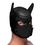 Spike Neoprene Puppy Hood - Black - Image 2