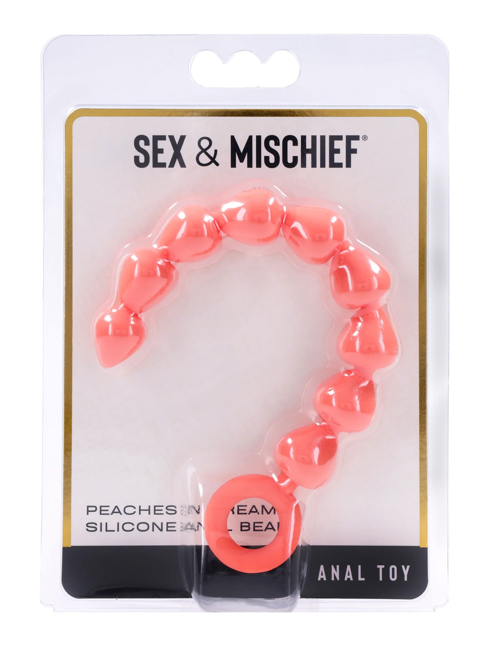 iqoM7sn2 Peaches 'N Creame Silicone Anal Beads - Peach - Image 1