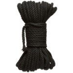 Merci - Bind and Tie - 6mm Hemp Bondage Rope - 50 Feet - Black - Image 2