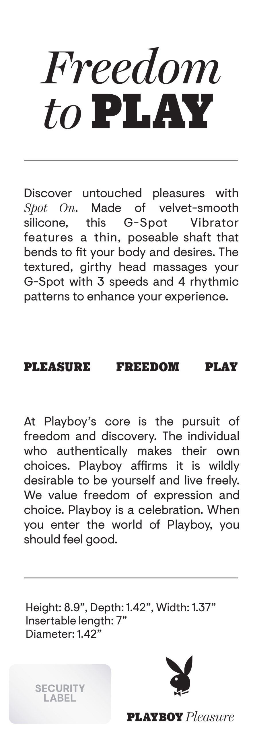 jhHrbMZRc7HczAUy0lbrm7TfPjXMHrzF Playboy Pleasure - Spot on - G-Spot Vibrator - Dark Purple - Image 1
