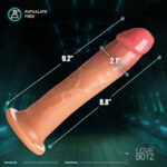9" Cock Lock Dildo - Light - Image 4