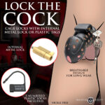 Lock Down Chastity Cage - Black - Image 3