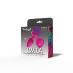 Twila Twirling Purple Gem Light Up Vibrating Plug With Pnk Heart Remote - Image 15