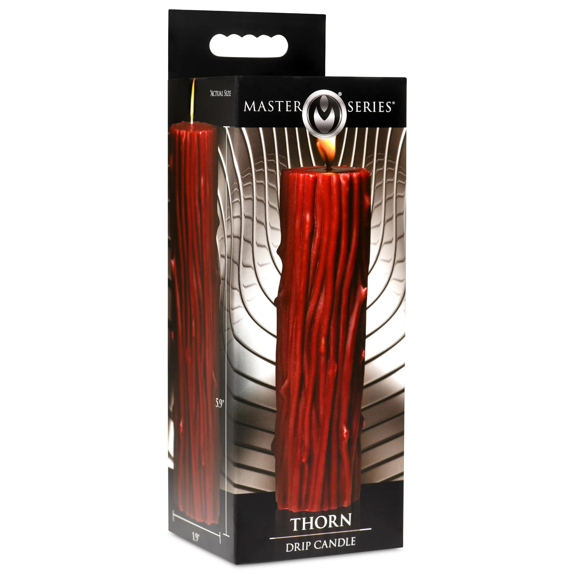 jqFVeNaRiiGRuDjVUlGkifhVrPQEc7CR Thorn Drip Candle - Red - Image 1