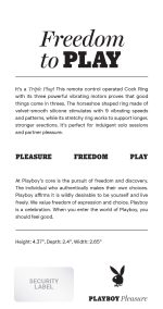 Playboy Pleasure - Triple Play - Cock Ring - Black - Image 2