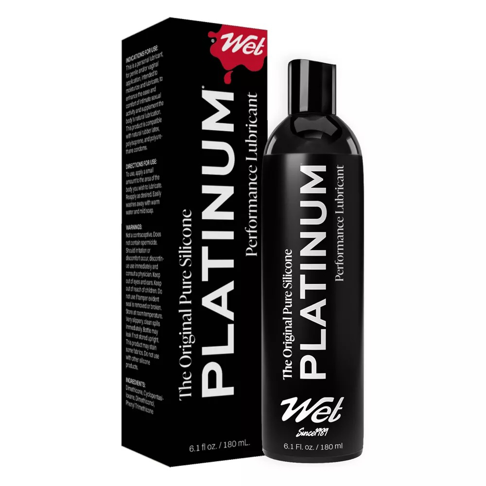 k5g9OG78 Wet Platinum Luxury Silicone Lubricant 6.1oz - Image 1