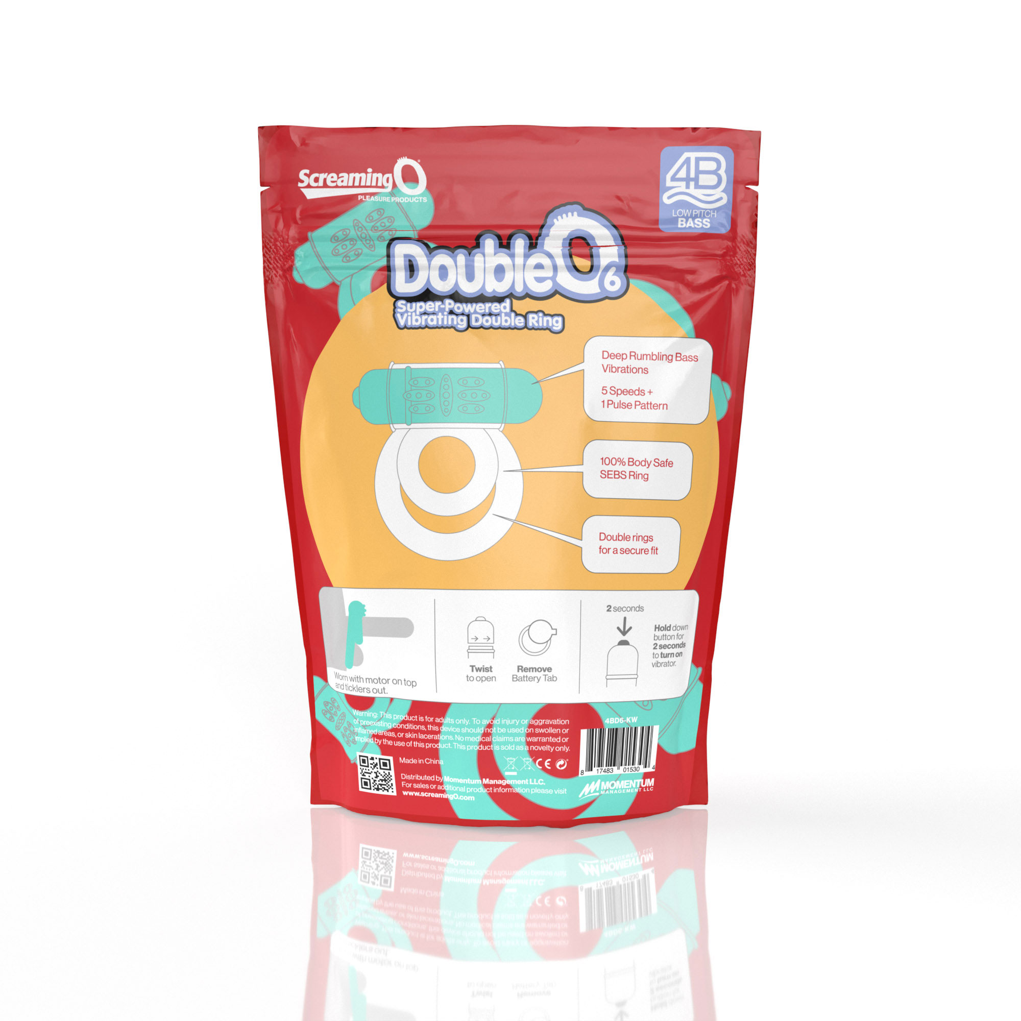kTHDDZQpFWRjT9kAFA3rEoSOsQCJHUfO Screaming O 4b - Double O Super Powered Vibrating Double Ring - Kiwi - Image 1