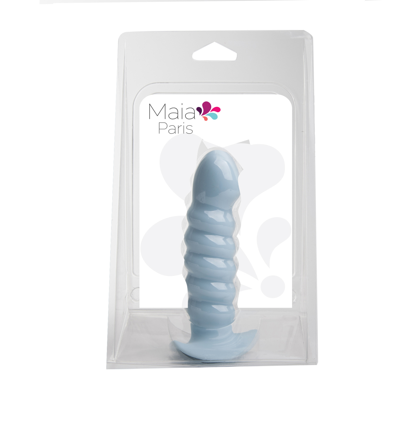 kdMtlZX9fKzEwb0CzTQiaALlRTwS4YC5 Paris Silicone Ribbed Dong - Blue - Image 1