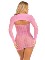 2 Pc Sweetheart Striped Tube Dress - One Size - Pink - Image 7