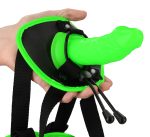 Bonded Leather Strap-on With Silicone Dildo 5.7 Inch - Glow in the Dark - Image 7