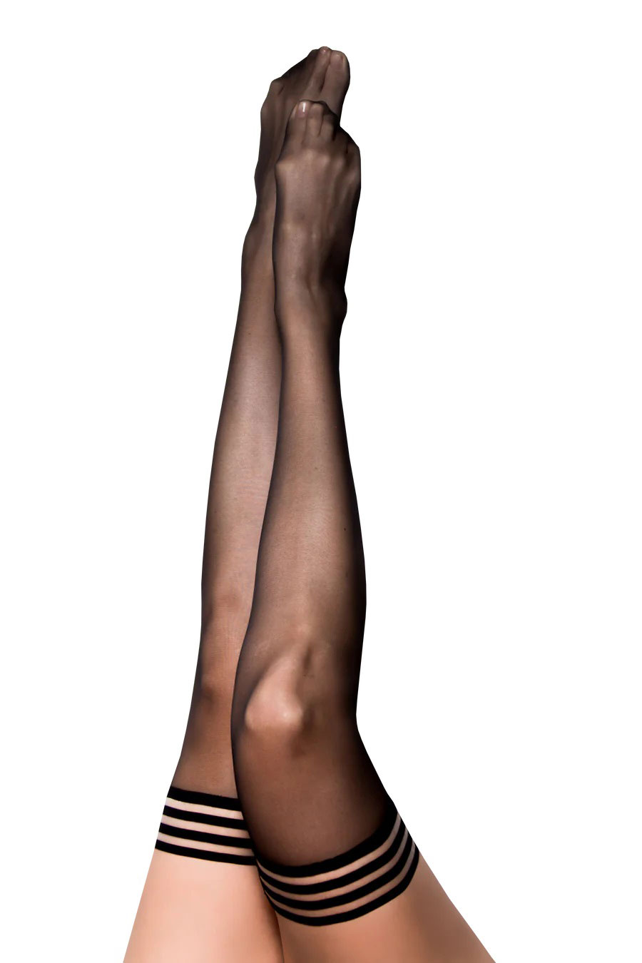 l0jw9hVS7RR41H8AiI4fXSqUvDkIB5kw Taylor - Silky Sheer Thigh High - Size a - Black - Image 1