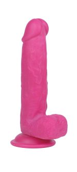 Real Skin Mr. Pink 7.5" Dual Layer Dildo - Image 4