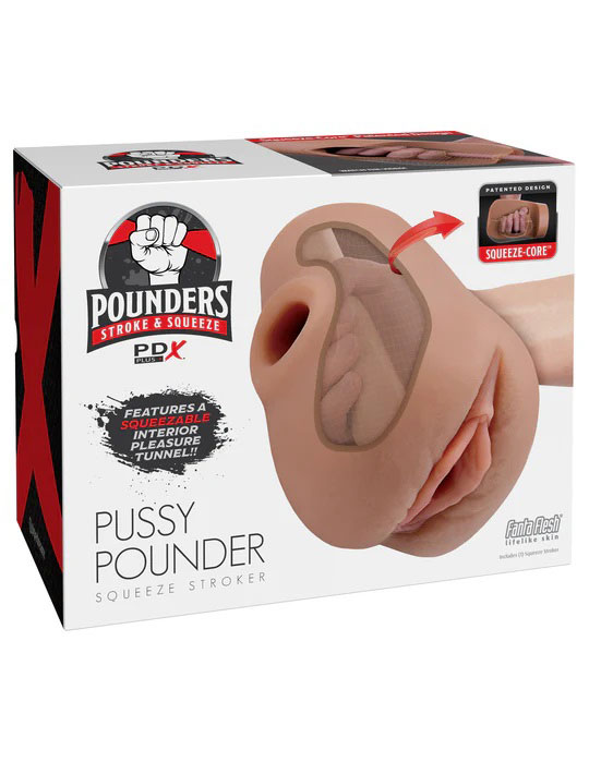 lHxPRYYr Pdx Plus Pussy Pounder Squeeze Stroker - Brown - Image 1