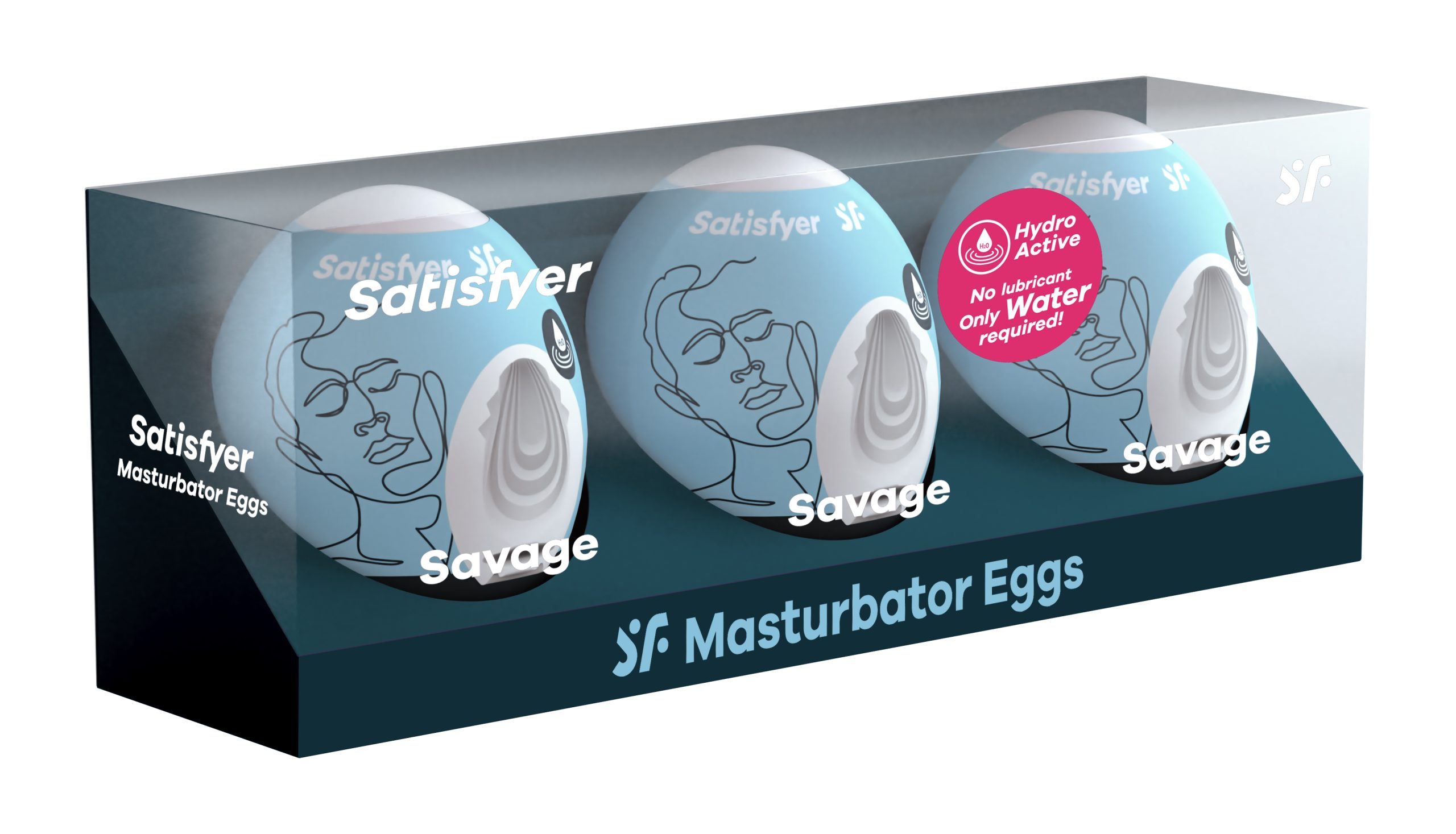 lQEe1wPTDwXbCd3qGEcK8arfXt9fXs3y 3 Pc Set Masturbator Egg - Savage - Blue - Image 1