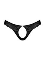 Sassy Lace - Open Ring Thong - Large/x-Large - Black - Image 4