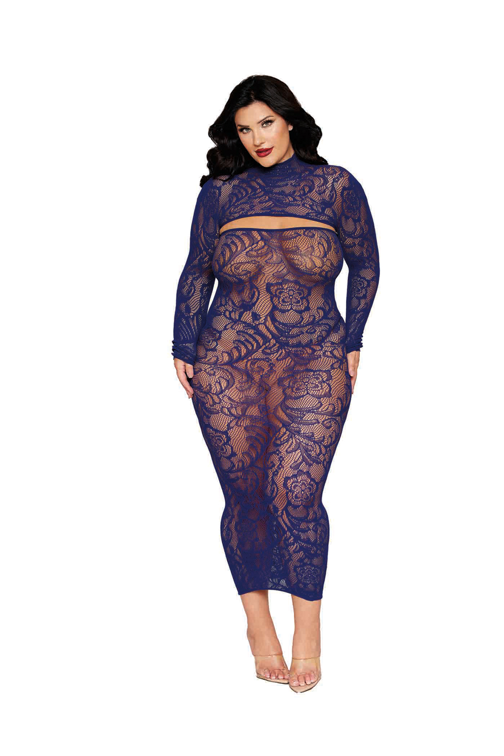 lYvNEJEV Bodystocking Gown and Shrug Dmnd - Queen - Eclipse - Image 1
