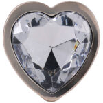 Booty Bling Metal Heart Plug - Medium - Gold - Image 5