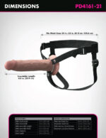 Fantasy X-Tensions Elite 9" Silicone Hollow Strap on - Light - Image 3